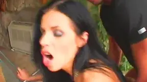 Hot Coreena Gets Double Penetrated by Two Hung Guys Simultaneously