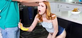 Curious Redhead Stepsis Scarlet Skies Gets Stepbro’s Cock