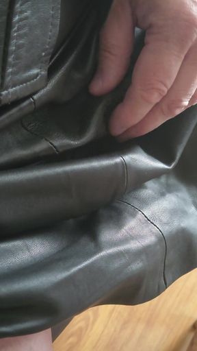 Edging in a Leather Skirt