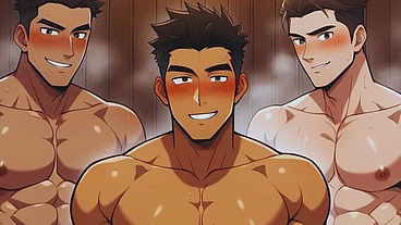 Married straight men cheat on their wives and have gay orgy in sauna pinoy anime hentai gay sex
