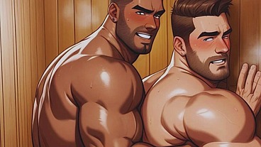 Married straight men cheat on their wives and have gay orgy in sauna pinoy anime hentai gay sex
