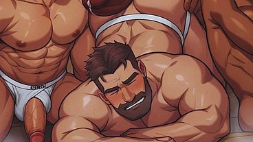 Married straight men cheat on their wives and have gay orgy in sauna pinoy anime hentai gay sex