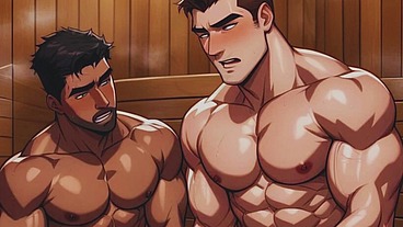 Married straight men cheat on their wives and have gay orgy in sauna pinoy anime hentai gay sex