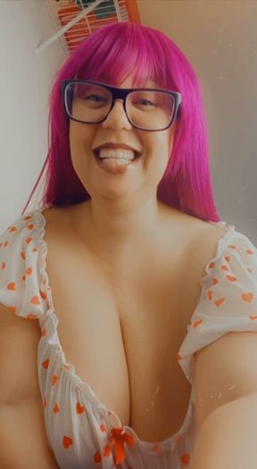 Massive Tit BBW Milf Play w Hairy pussy