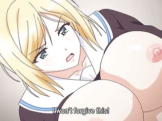 Busty manga teen screwed