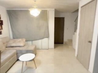 A rich neighbour knows how to pay for the work around her abode with the most excellent sex of her life.
