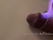 Cock tortured with electric shocks from violet wand