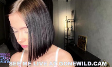 Cute Asian Babe in Pink Lingerie Webcam Tease