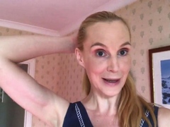 Cute amateur brunette naughty in solo jerking show on camera