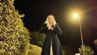 French Maid LouLou Fingers Herself in Public