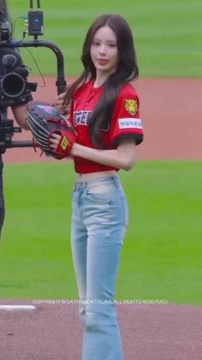 Baseball player in red jersey