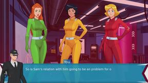 Blonde & Redhead Totally Spies Girls Flash Sexy Tits in Anime Fun