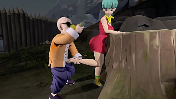 Bulma is a whore, lets Master Roshi use her foot to masturbate until she cums, in exchange for a dragon ball