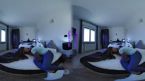 Little Asian girl in VR has hardcore secret lover with Mali Ubon