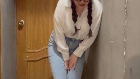 After-school desperation. Friend wont let me pee