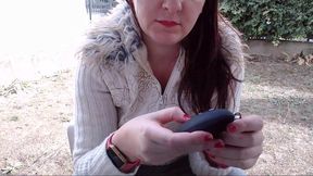 dirty diaper in the garden