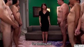 Captivating Striptease by Kaho Kasumi for an Enthralled Audience - Subtitled Experience