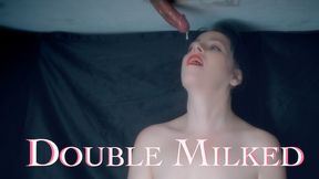 Double Cum Milking Table - Edging Ruined Orgasm and Swallow