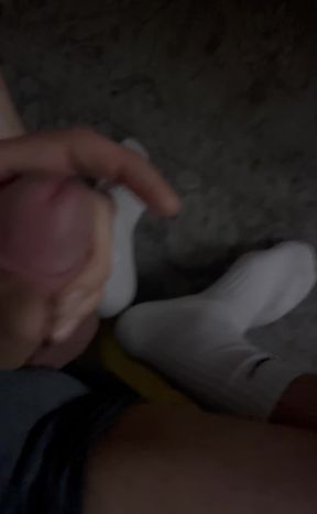 Solo masturbation Big white dick