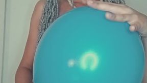 TheeMistressFox Inflated Obedience Red White amp Blue Blow Tease