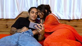 Indian Couple Gets Horny Watching Porn Together and Rough Sex in Hindi Audio