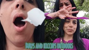 Burps and hiccups outdoors!