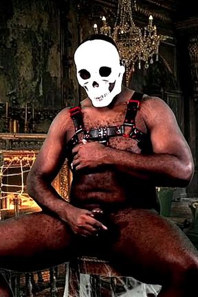 Gooning at the Haunted Mansion - Huge Cocked Beefy Jock Ready to Blow Massive Load