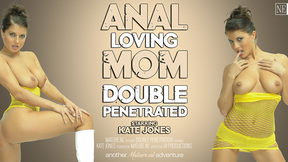 Anal loving mom Kate Jones gets double penetrated in rough threesome