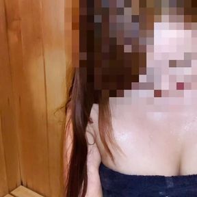 Sauna pov  Japanese amateur femdom and M men