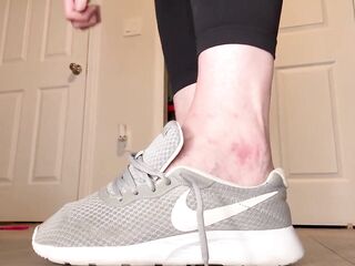 Size 16 Feet Squeezing Into Smaller Size Sneakers