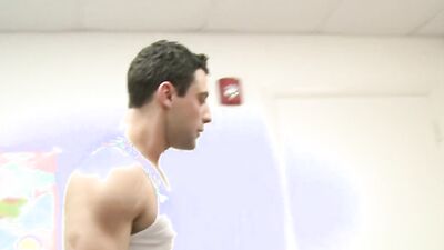 Bloke gets his ass destroyed with two cocks in 3some