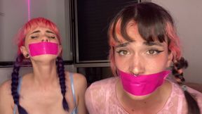 Pink bondage girlfriends! (4K)