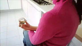 Sweaty soles and toe massages during housework