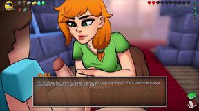 Hornycraft Minecraft Parody - Alex Gives Steve the Best Handjob Ever for Emeralds