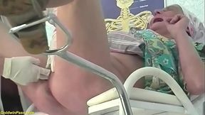 hairy bush ugly 86 years old granny gets fisted and rough fucked by her clinic gynecologist