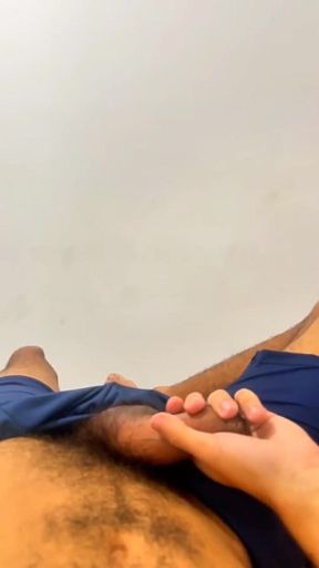 Showing off His Cock, Rolling up His Horny Uncut Cock!