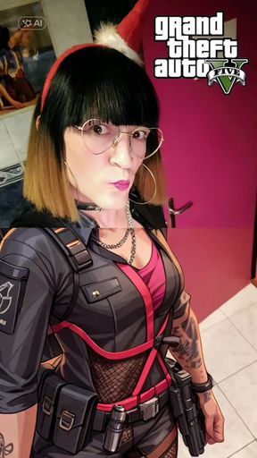 Transvestite Mrs.🤶🏻Claus And Her Big Cock In Miniskirt. VaneSsaBiTCHx PariSChienneTrvprod91