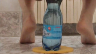 extreme ass insertion with 2 plastic bottles 9