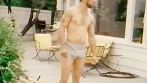 Retro Worker Jerks Off Solo After Work And Jacuzzi Time