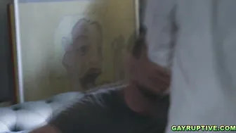 Twink Trevor Harris learns bareback anal in hardcore gay orgy