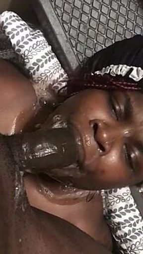 Big Tit Ebony Nia Milks a Cock Until Cumshot