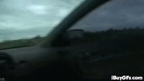 Horny blonde behind the scenes