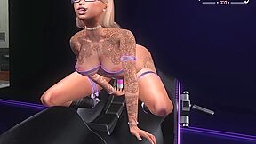 Tron Legacy Girl - After The Photo Shoot