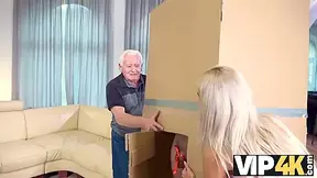 Emily Bright - Grey-haired Old Impotent Man Ordered A Sex Robot For Busty Hungry Wife