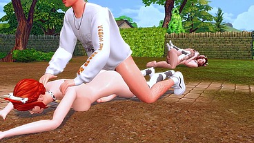 stepfamily stepmother and stepdaughter became of cowgirl a perverted futanari mistress while the stepbrother checked the deep throat of the stepsister sims me hentai sfm