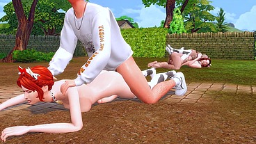 stepfamily stepmother and stepdaughter became of cowgirl a perverted futanari mistress while the stepbrother checked the deep throat of the stepsister sims me hentai sfm