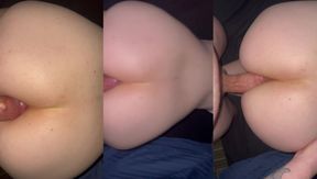 First-Time Anal Adventure: Mature Beauty and Young Stud Explore New Pleasures - MILF KEEPS FUCKING me after I CUM - Close Up Creamy Oily Pussy