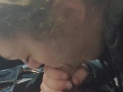 Blowjob in the car wash!