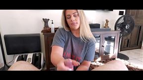 Sultry Platinum Experienced one Gives Hot Hj and Blowjob