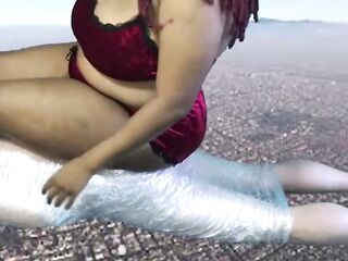 femdom-goddess and giantess dominates slave